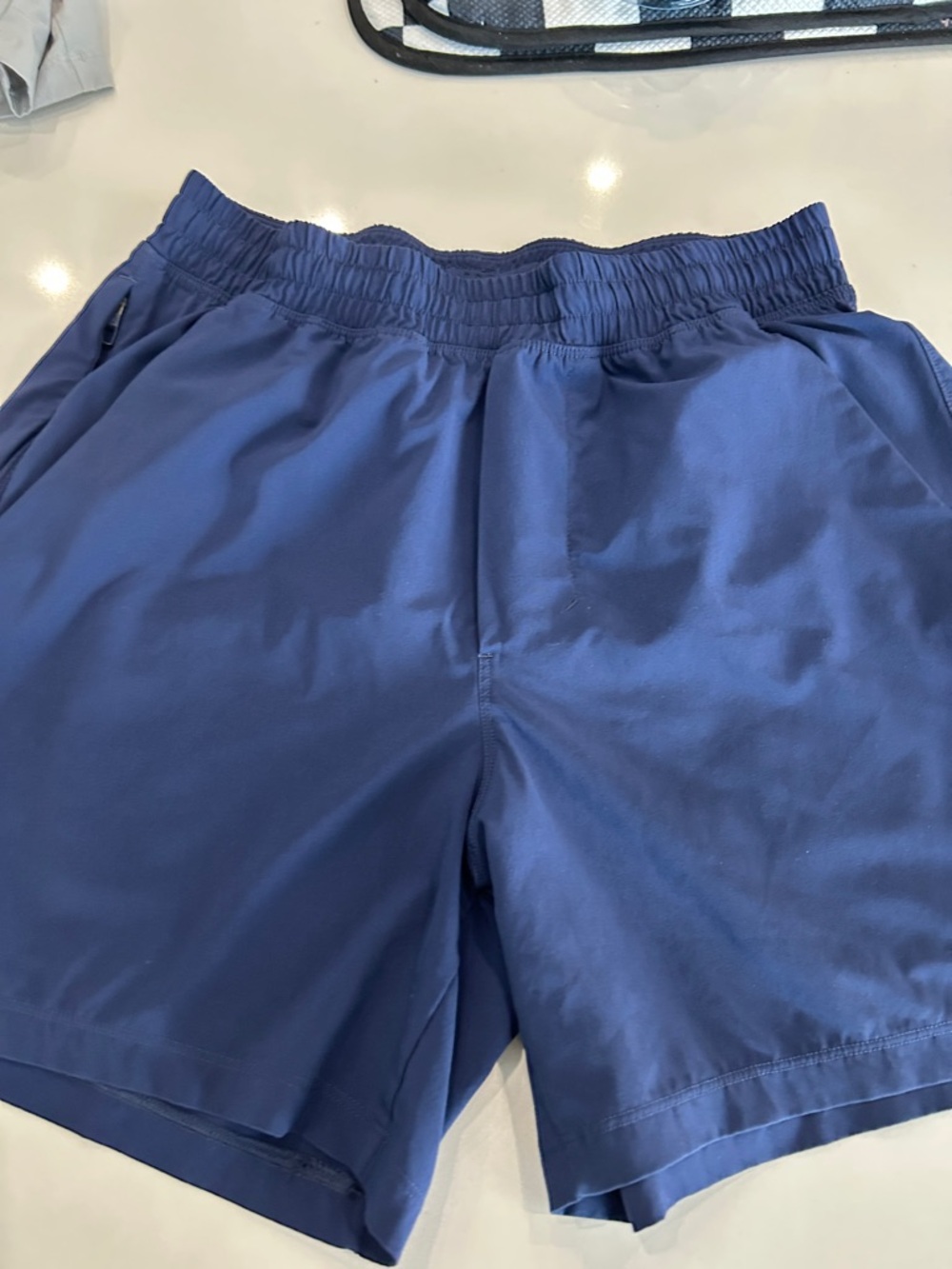 lululemon athletica Men's Navy Blue Athletic Shorts